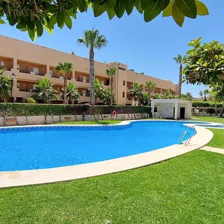 Paraiso Vera Playa: Beachfront Garden Retreat With Private Pool Apartment